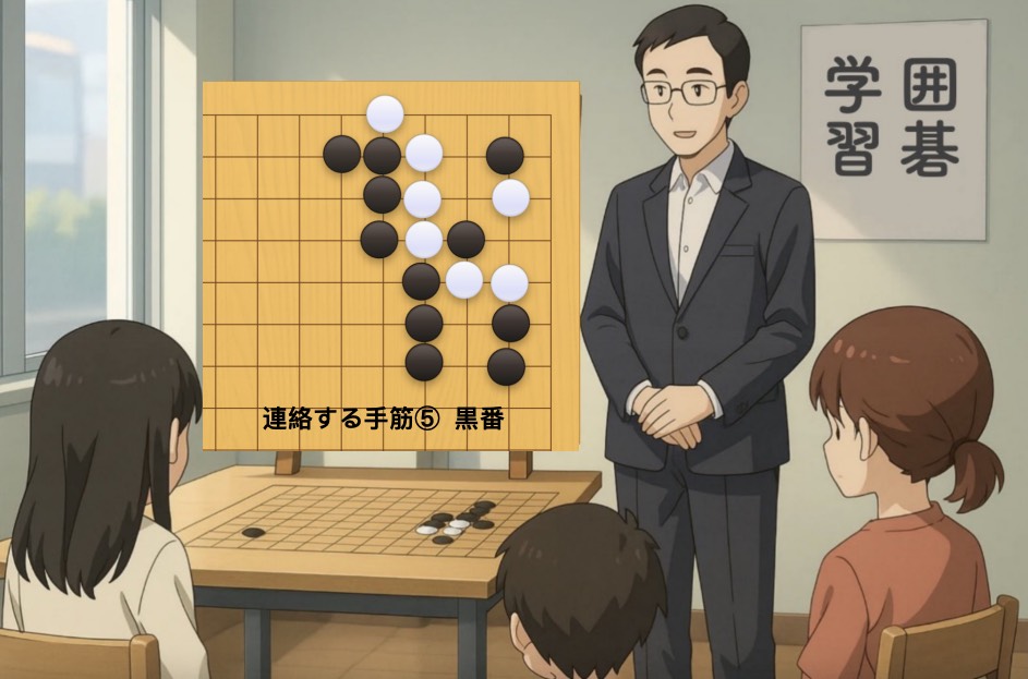 連絡する手筋⑤