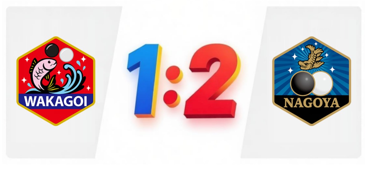 チーム名古屋がチーム若鯉に勝利、2-1