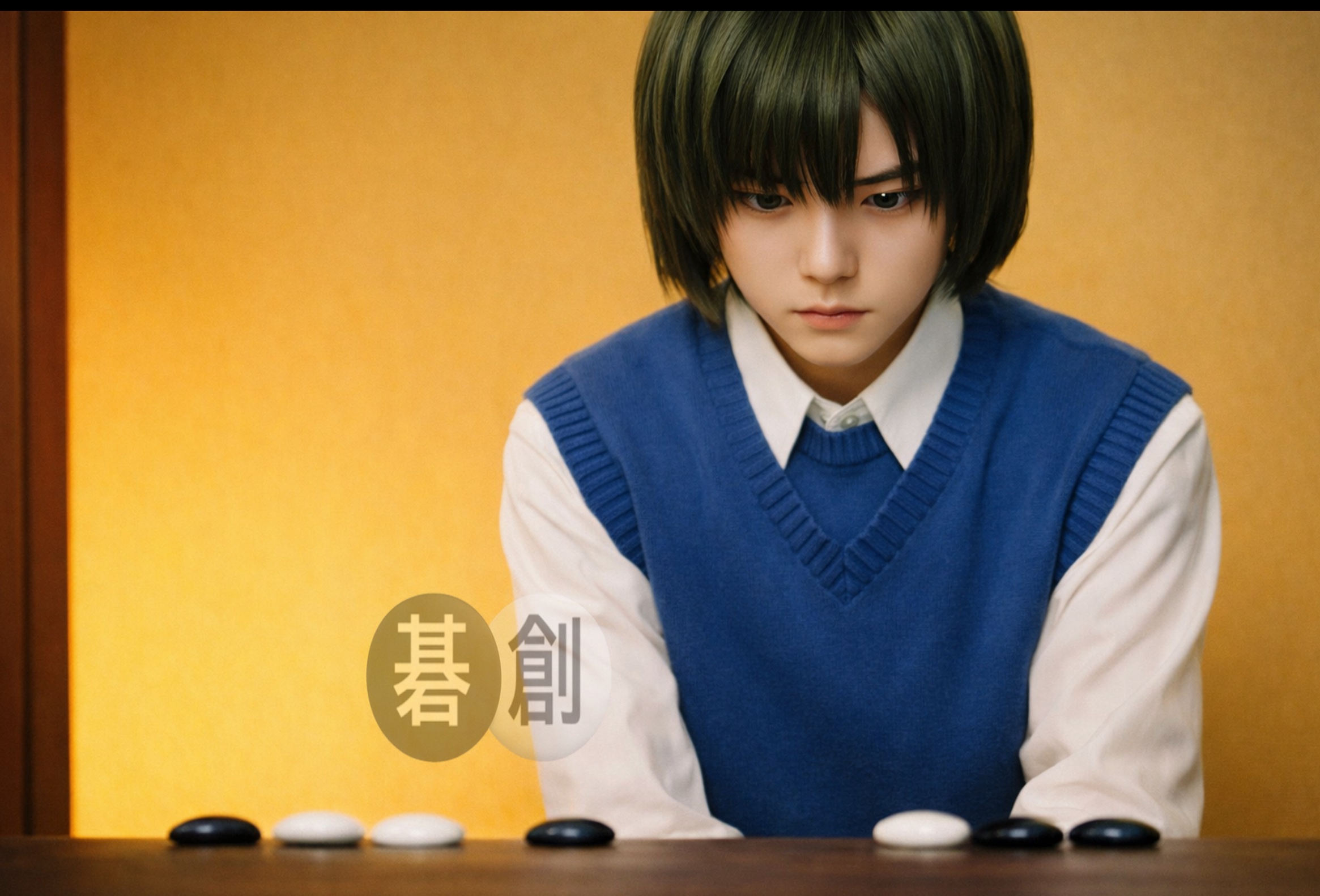 【ヒカルの碁】塔矢親子対談　アキラ「僕の目標は、お父さん！」